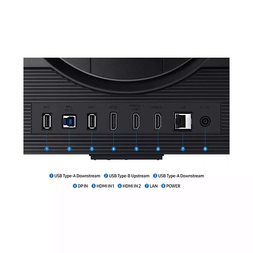 Игровой монитор Odyssey G7 27" SAMSUNG LS27DG702EIXCI IPS 4K UHD (3840x2160) 144Hz 1мс 350кд/м2 1000:1 2xHDMI 1xDP 2xUSB3.0, USB-B Upstream Port, Ethernet, Wi-Fi 5, Bluetooth,   Регулируемая по высоте подставка 120мм, Поворот Экрана, Черный с Подсветкой
