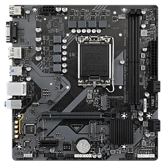 Матплата Gigabyte B760M E, iB760, S1700, mATX,2DDR-5,1xPCI-Ex16/1x1,4xSATA3,2xM.2,VGA,HDMI,DP,12USB