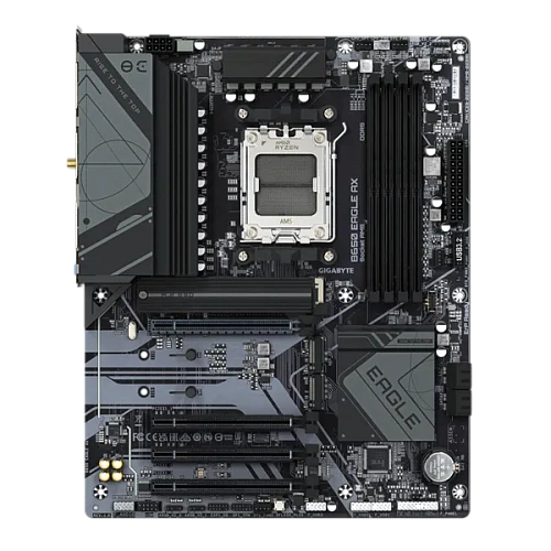 Матплата Gigabyte B650 Eagle AX, AM5, ATX, 4DDR-5, 4xPCI-Ex16, 4SATA, 3xM.2, HDMI, DP, 18USB