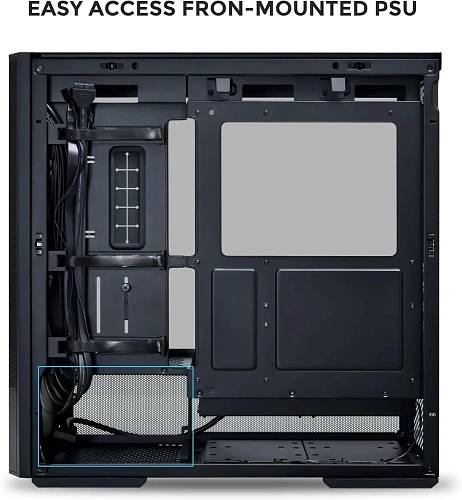 Корпус Lian Li Lancool 207 Black ATX/mATX/mITX, фронтальный пылевой фильтр, спереди предустановлено 2x140mm ARGB Fan, 1xTypeC, 2xUSB3.0, G99.LAN207RX.00