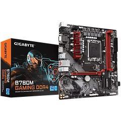 GIGABYTE Mainboard Desktop B760M GAMING DDR4 (LGA1700, 2xDDR4, 1xD-Sub, 1xHDMI, 1xDP, 2.5GLAN, 1x PCI Express x16 4.0, 1x PCI Express x1 3.0, 2xM.2, 4xSATA3, 1x USB Type-C, 5x USB 3.2 Gen1, 6x USB 2.0/1.1) mATX