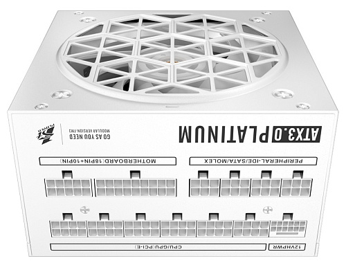БП ATX 1300W 1Stplayer NGDP HA-1300BA3 WH, Platinum, 20+4+8/24+4/24+8/24+4+8, 12cm,4x6+2p+16p PCI-E