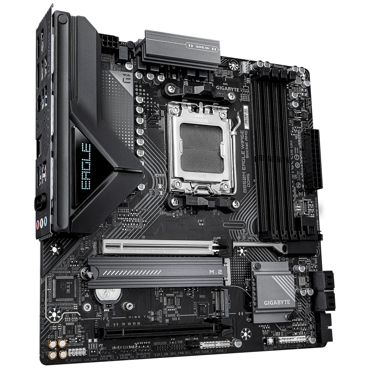 Матплата Gigabyte B850M Eagle WiFi6E, AM5, mATX, 4DDR-5, 2xPCI-Ex16, 4SATA,2xM.2,HDMI,2xDP,15USB