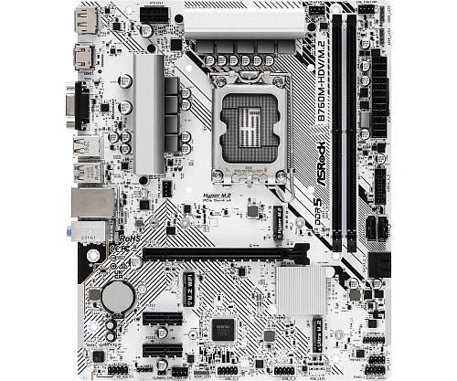 Материнская плата ASRock B760M-HDV/M.2 LGA1700 2xDDR5 4xSATA RAID M.2 VGA HDMI DP mATX