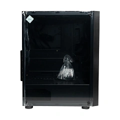 Корпус HuntKey GS450S, Midi Tower, ATX, m-ATX, Black, 2x3.5"/2x2.5", 2xUSB2.0, USB3.0, Без Б/П