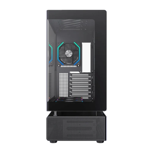 Корпус GameMax N80 BK, Midi Tower, ATX, Black, 2x3.5"/2x2.5", 2xUSB3.0, USB-C, RGB
