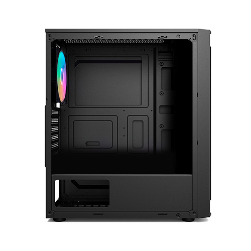 Корпус 1Stplayer RB-4-BK-1F5M, Midi Tower, m-ATX, Black, 2x3.5"/2x2.5", USB, USB3.0