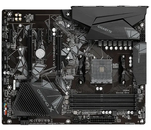 Матплата Gigabyte GA-B550 Gaming X V2, AM4, ATX, 4DDR-4, 2xPCI-Ex16, 4SATA, 2xM.2, DVI, HDMI, 13USB