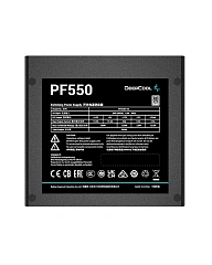 БП ATX 550W DeepCool PF550, 80 PLUS, 20+4/20+4+8/24+4/24+8, 12cm, 2x6+2p PCI-E