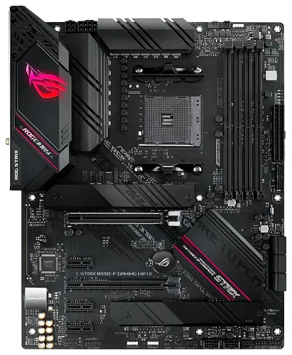 Матплата Asus ROG Strix B550-F Gaming, AM4, ATX, 4DDR-4, 2xPCI-Ex16, 6SATA, 2xM.2, HDMI, DP, 14USB