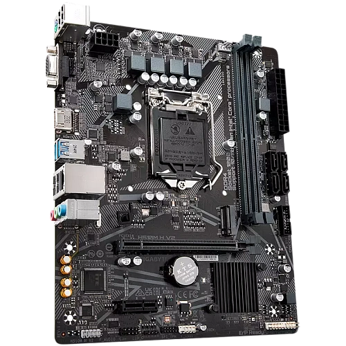 GIGABYTE Mainboard Desktop H510M H V2 (S1200, H510, 2xDDR4, HDMI, VGA, 1xPCIex16, 2xPCIex1, ALC887, Realtek GbE LAN, 4xSATA III, 1xM.2, USB 3.2, USB 2.0, mATX, Retail)