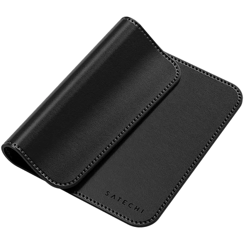 SATECHI Vegan-Leather Premium Mouse Pad (Black)