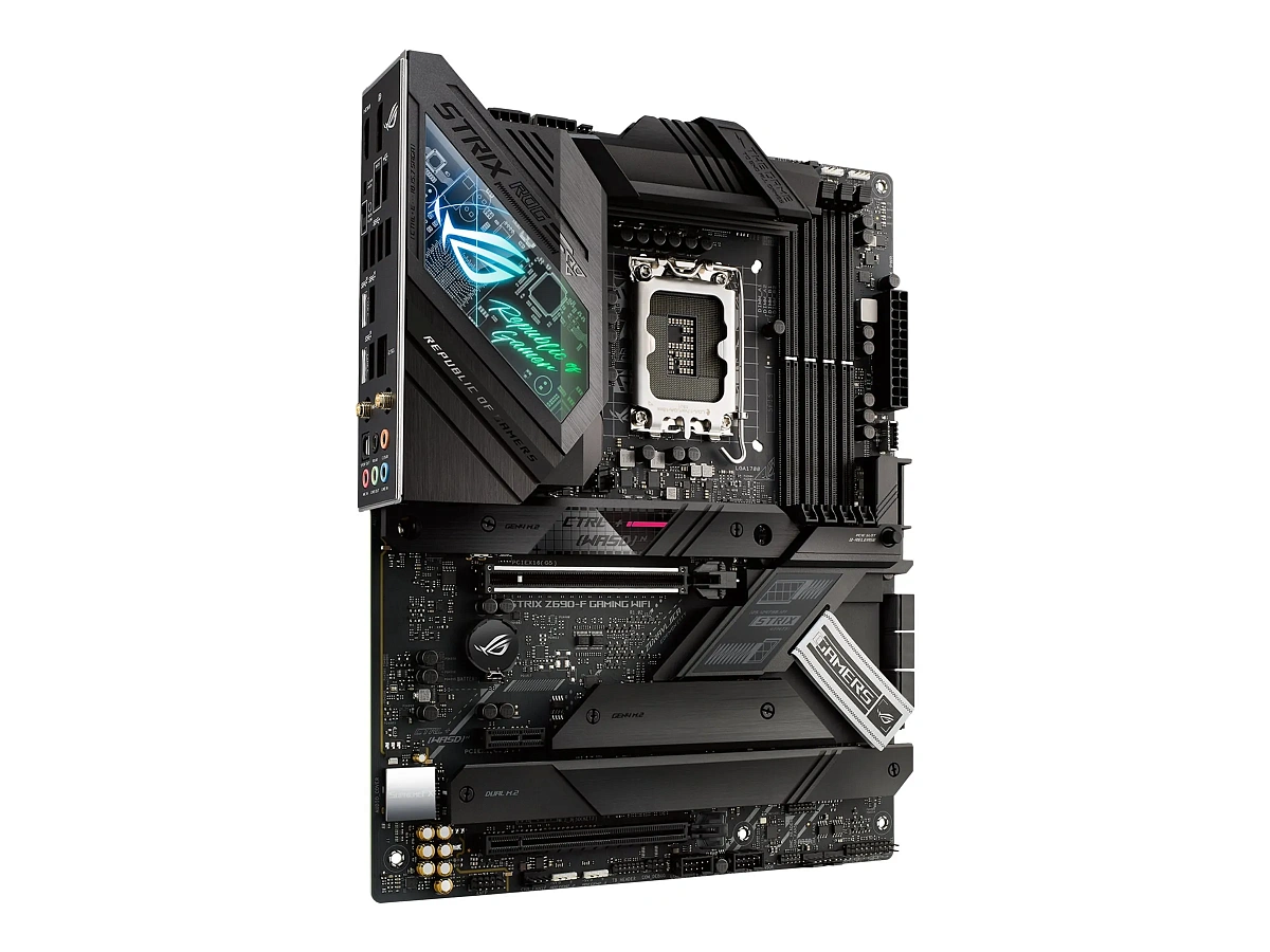 Матплата Asus ROG S Z690-F Gam WiFi, iZ690,S1700,ATX,4DDR-5,2PCI-Ex16,6SATA,4M.2,HDMI,DP,17USB