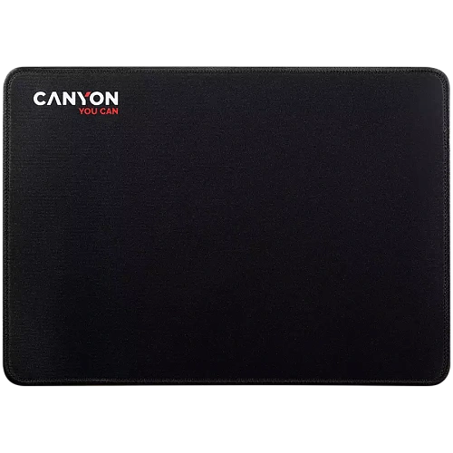 CANYON MP-4, Mouse pad,350X250X3MM,Multipandex,fully black with our logo (non gaming),blister cardboard