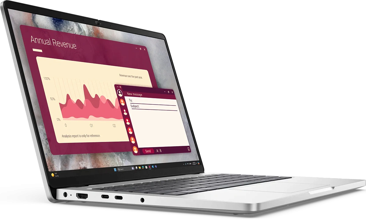 Ноутбук Dell Pro 14 PC14250, Core Ultra 7 265U/14"FHD+/16GB/512GB/Intel Graphics/LAN/W11Pro