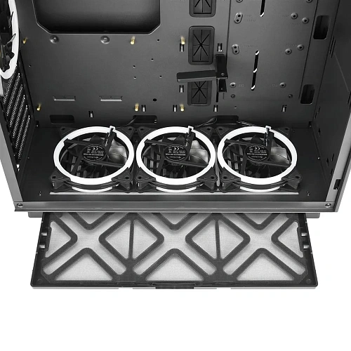 Корпус Sharkoon Pure Steel RGB, Midi Tower, E-ATX, ATX, Black, 3x3.5"/5x2.5", 2xUSB3.0