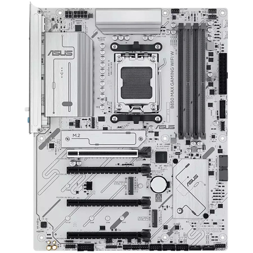 ASUS Main Board Desktop Socket AM5 AMD B850 Chipset 4 xDIMM slots,DDR5 1 x DisplayPort 1 x HDMI port 1 x PCIe 5.0 x16 slot(supports x16 mode) 1 x Wi-Fi module 3 x M.2 4 x SATA ATX Form Factor