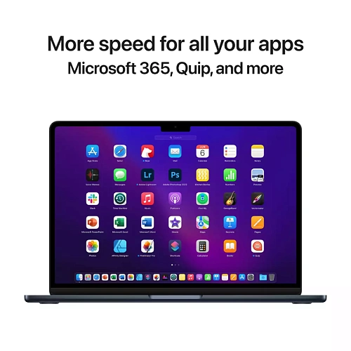 13-inch MacBook Air: Apple M2 chip with 8-core CPU and 8-core GPU, 16GB, 256GB - Midnight,Model A2681