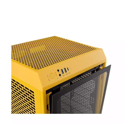 Корпус Thermaltake The Tower 200 Bumblebee, Mini Tower, m-ITX, Yellow, 2x3.5"/2x2.5", 2xUSB3.0,USB-C