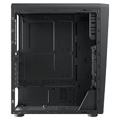 Корпус Wintek Crystal D533-B TG, Midi Tower, ATX, Black, 1x3.5"/1x2.5", 3xUSB