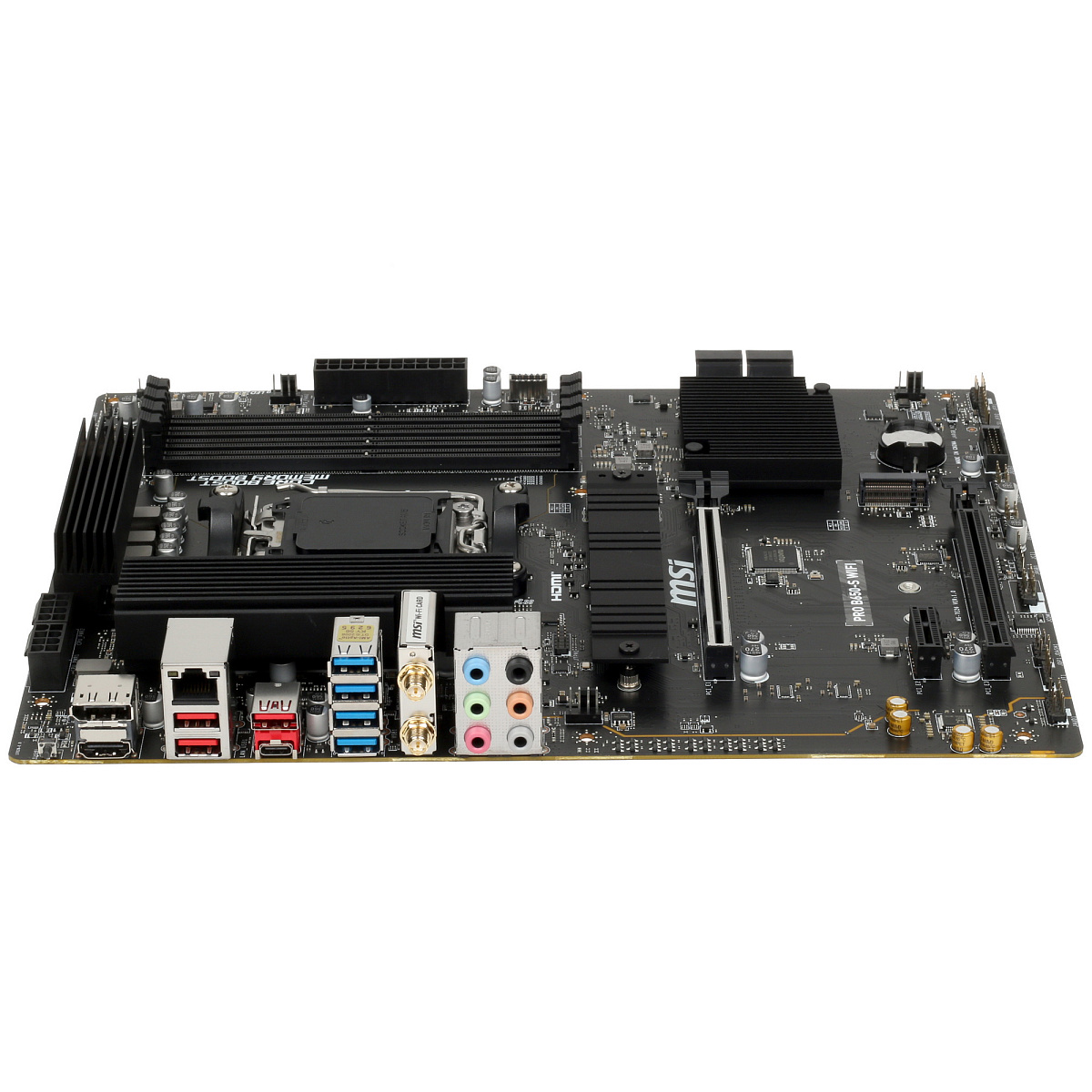 Материнская плата MSI PRO B650-S WIFI AM5 B650 4xDDR5 4xSATA3 RAID 2xM.2 HDMI DP ATX