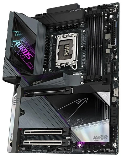 Матплата Gigabyte Z890 Aorus Master, iZ890, S1851, ATX, 4DDR-5, 3xPCI-Ex16, 4SATA,5xM.2,2xTB4,19USB