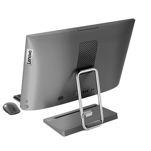 Моноблок Lenovo F0GR005FRU IdeaCentre AIO 5 24IAH7 23,8'' FHD (1920 x 1080) IPS/Intel Core i5-12500H 2,5Ghz (12С) /16GB/512GB/Integrated/Wi-Fi 6/BT5.0/5MP+IR Camera/USB mouse+keyboard/Windows 11 Home/1Y/Grey