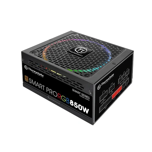 БП ATX 850W Thermaltake Smart Pro RGB, 14sm fan,24+4/24+8,9SATA,6Molex,4x6p/4x2p PCI-E,ATX