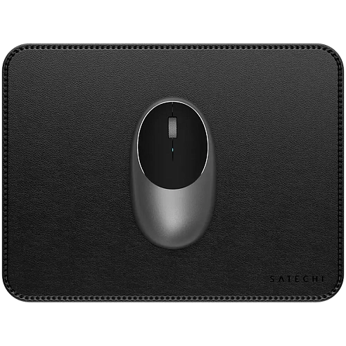 SATECHI Vegan-Leather Premium Mouse Pad (Black)