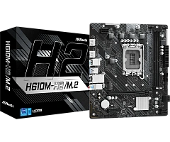 Материнская плата ASRock H610M-H2/M.2 LGA1700 2xDDR4 4xSATA 1xUM.2 2xHDMI 1xPS/2  2xUSB3.2 4 x USB 2.0  mATX