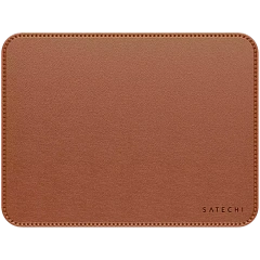 SATECHI Vegan-Leather Premium Mouse Pad (Brown)