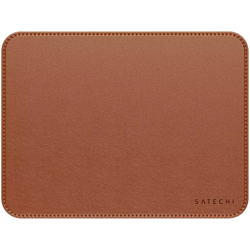 SATECHI Vegan-Leather Premium Mouse Pad (Brown)