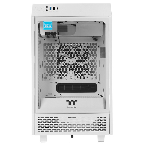 Корпус Thermaltake The Tower 100, Mini Tower, m-ITX, Snow, 2x3.5"/2x2.5", 2xUSB3.0, USB-C