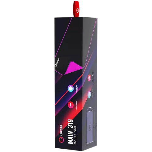 Lorgar Main 319, Gaming mouse pad, High-speed surface, Purple anti-slip rubber base, size: 900mm x 360mm x 3mm, weight 0.6kg