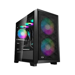 Корпус PCCooler C3D310 BK ARGB mATX/ITX 2x3.5", 2x2.5", USB3.0, 2xUSB2.0, 2xFAN ARGB included, Black