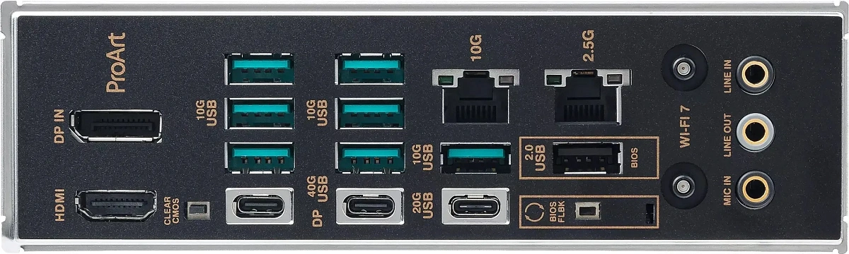 Материнская плата ASUS PROART X870E-CREATOR WIFI AM5 4xDDR5 4xSATA 4xM.2 HDMI ATX