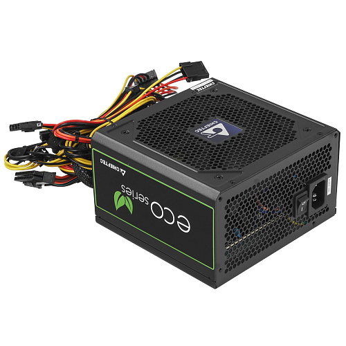 БП ATX 600W Chieftec ECO GPE-600S, 24+4/24+8, 6SATA, 2molex, 12сm, 2x6+2p PCI-E ATX