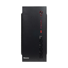 Корпус HuntKey HK360, Midi Tower, ATX, Black, 1x3.5"/3x2.5", 2xUSB3.0