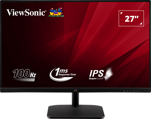 Монитор 27" ViewSonic VA2732-H, Black, IPS, 1920x1080@75Hz, 250кд/м2, 1000:1, 4ms, VGA, HDMI