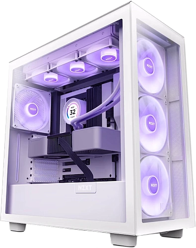 Корпус NZXT H7 Elite, Midi Tower, ATX, m-ATX, White, 2x3.5"/4х2.5", 2xUSB3.0, USB-C