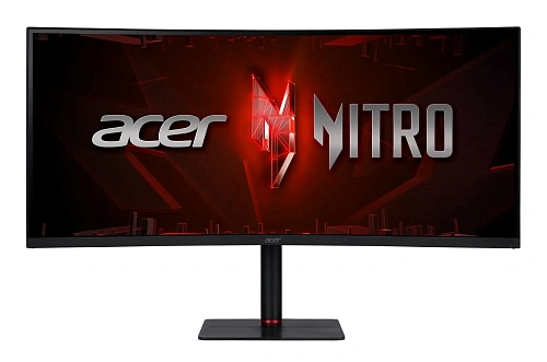 Монитор Acer/Nitro XV345CURXbmiipphx/34 ''/WQHD/3440x1440 Pix/2xHDMI(2.0) 2xDP MM Audio out HDR10/1 мс/300 ANSI люм/4000:1/240 Hz