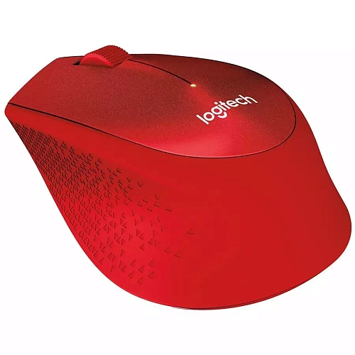 Мышь Logitech M330 Silent Plus, Red, Wireless, Optical, 1000dpi, 1 x AA, USB, 2.4GHz