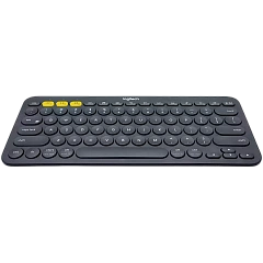 Клавиатура беспроводная Logitech K380 (DARK GREY, Multi-Device, Bluetooth Classic (3.0), 2 батарейки типа ААА) (M/N: Y-R0056)
