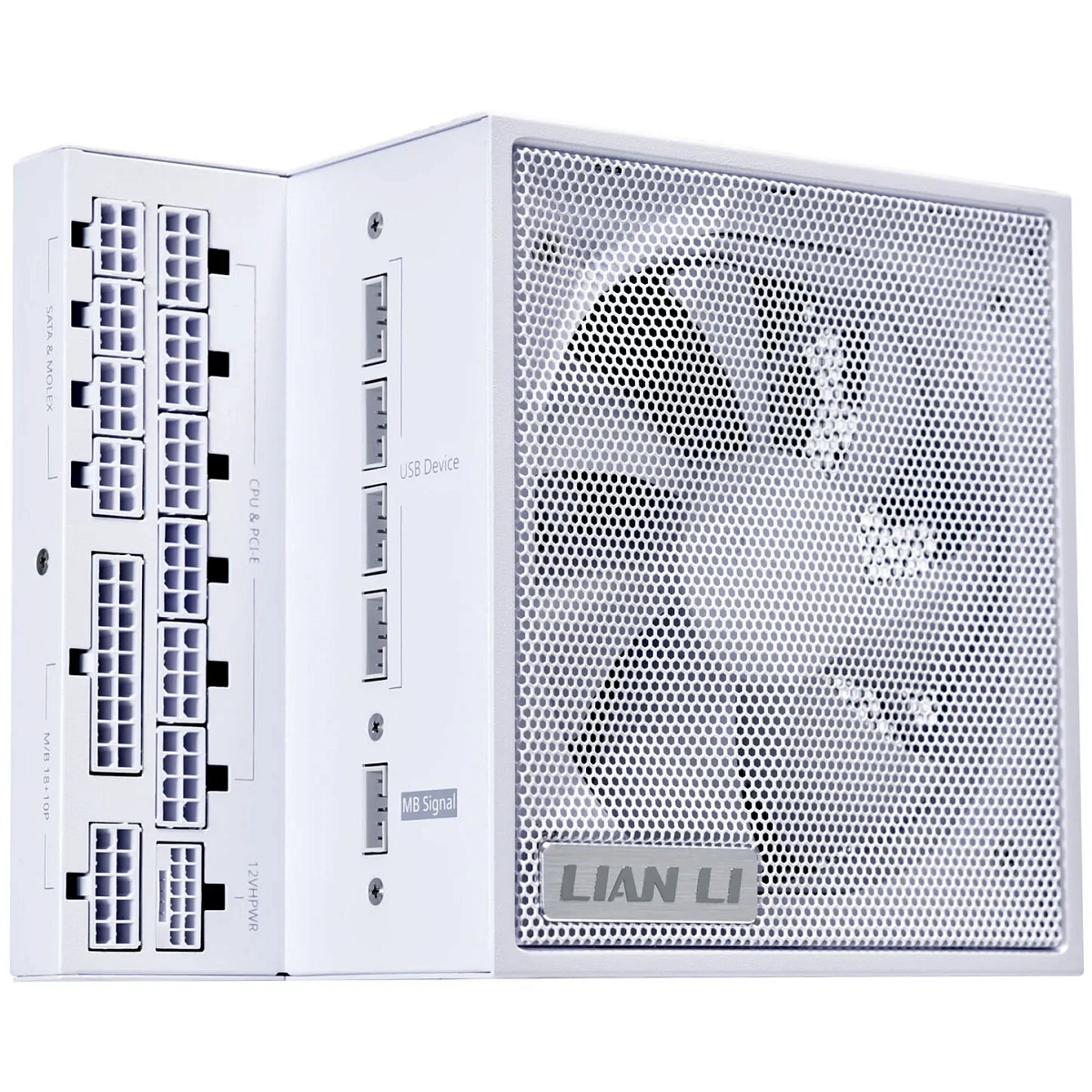 Блок питания Lian Li EG1300 WHITE 1300W Full Modular, 80+ PLATINUM, КПД 92,39%, 33.61dBA, FAN 120MM FDB, 2000rpm, White G9P.EG1300.WE00.EU