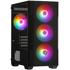Корпус MSI MAG Forge M100A, Mini Tower, m-ATX, Black, 1x3.5"/1x2.5", 2xUSB2.0, USB3.0