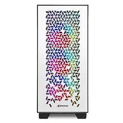Корпус Sharkoon ELITE SHARK CA300H WE, Midi Tower, E-ATX, White, 4x3.5"/7x2.5", 2xUSB3.0, USB-C