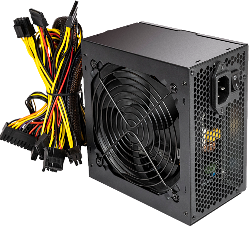 Блок питания PCCooler HW500-NP, 500W, Non Modular, 80+, Fan 120mm, HW500-NP