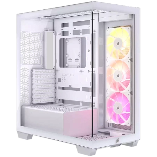 CORSAIR 3500X ARGB Mid-Tower PC Case - White