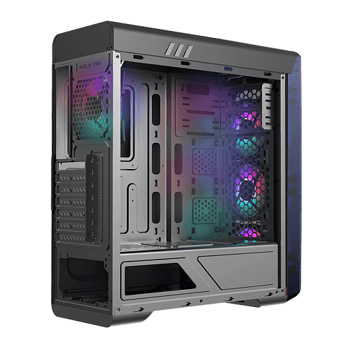 Корпус GameMax MoonLight FRGB(MFG.G511), Midi Tower, ATX, Black, 2x3.5"/2x2.5", 2xUSB2.0, USB3.0