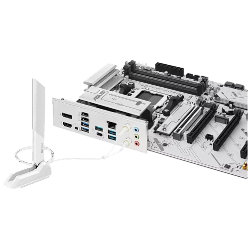 ASUS Main Baord Desktop AMD Socket AM5 AMD B650 Chipset 4 x DIMM slots, max. 256GB, DDR5 1 x DisplayPort1 x HDMI port 1 x Wi-Fi module 3 x M.2 slots 4 x SATA ATX Form Factor